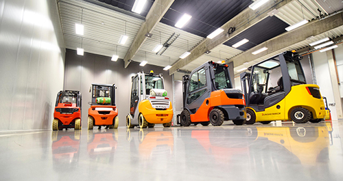 Rental of forklift trucks
